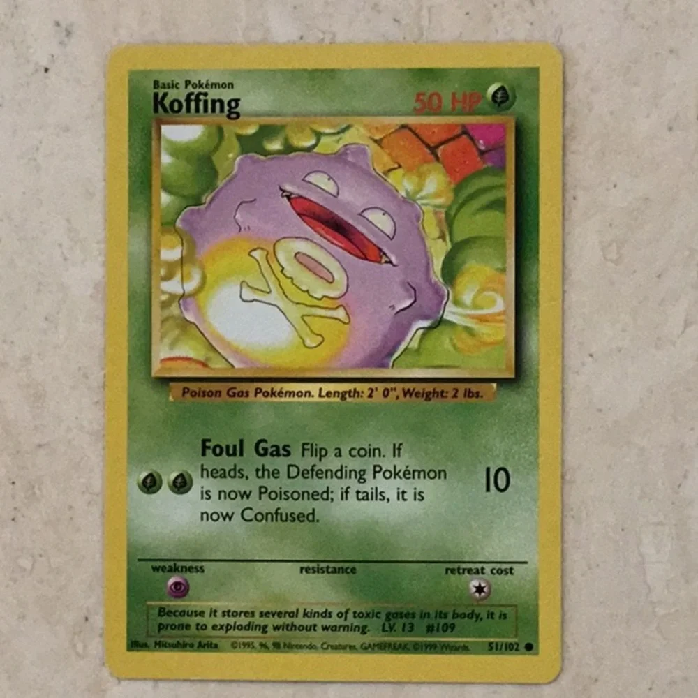 1999 Pokemon Cards Fossil Base Set Gastly Ekans Arbok Tentacruel Lot 8 Card
